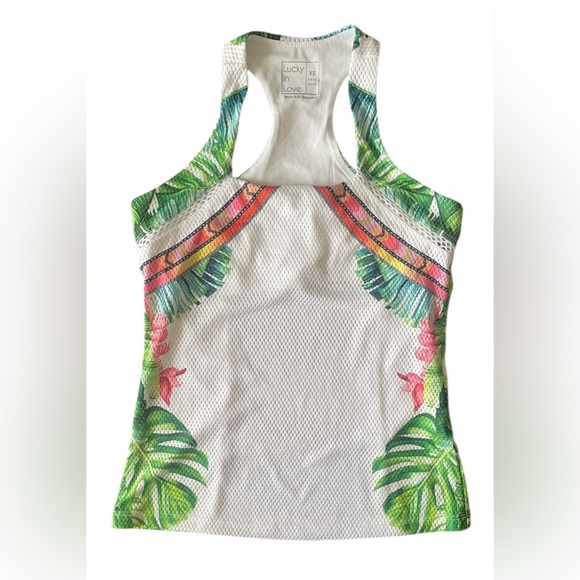 Lucky in Love Pink Sleeveless Women's Tops - Picture 6 of 9